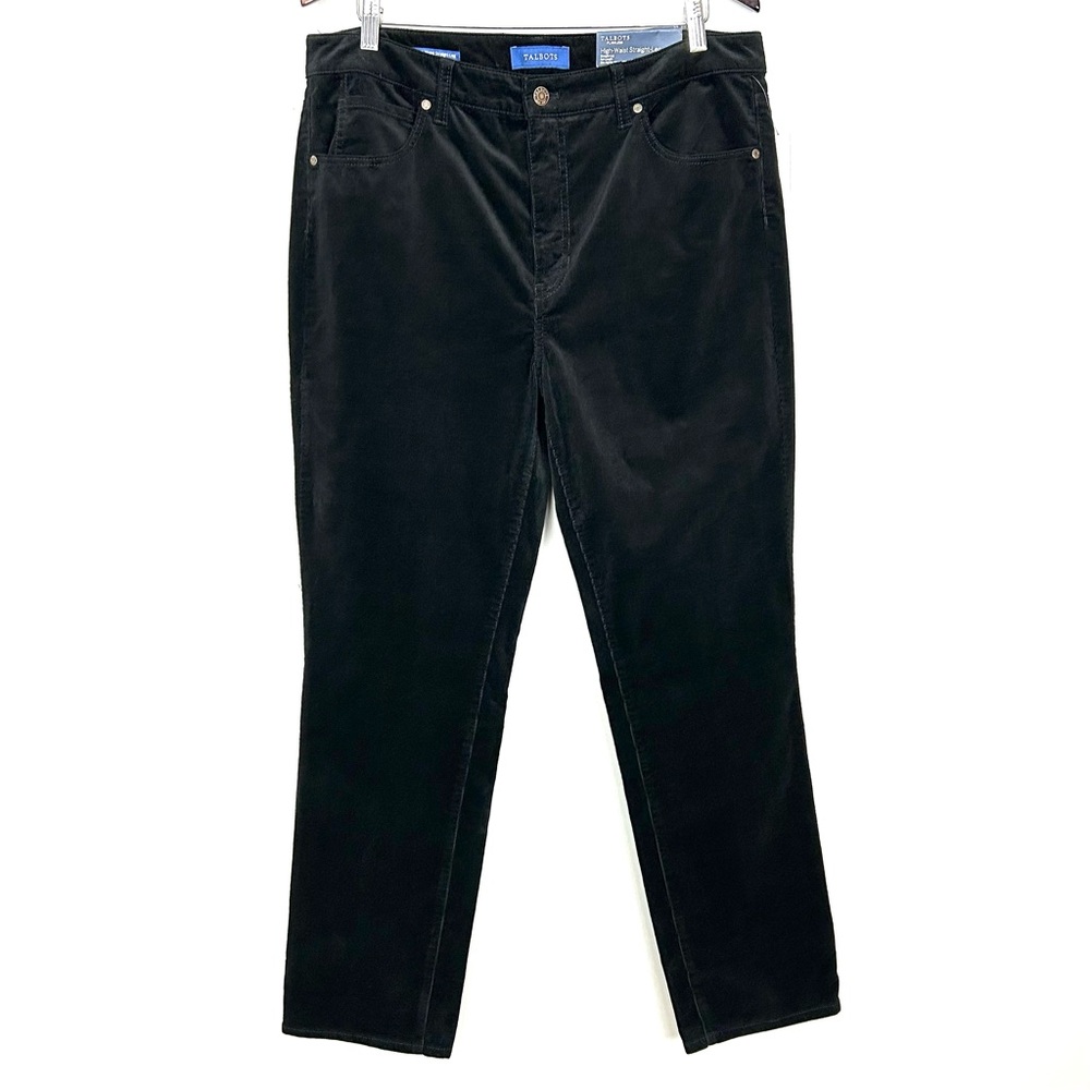 Talbots Flawless Straight-Leg Corduroy Pants Womenโs Size 14 Tummy Smoothing